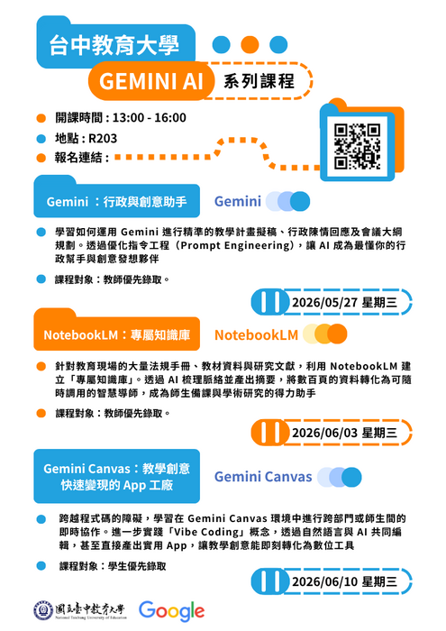 Gemini AI 主題系列課程